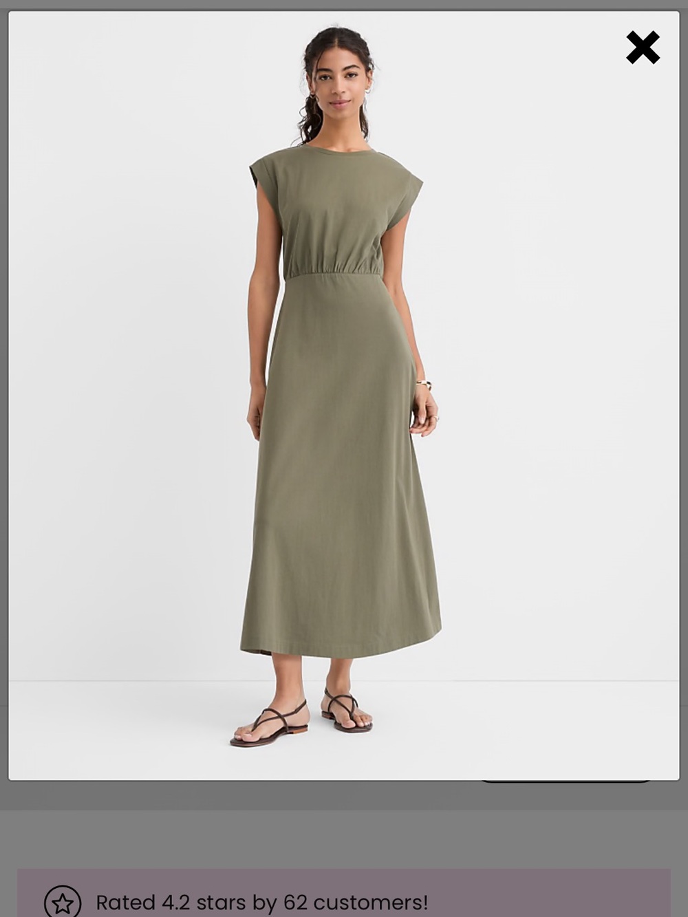 Loft Wedge Tee Midi Dress